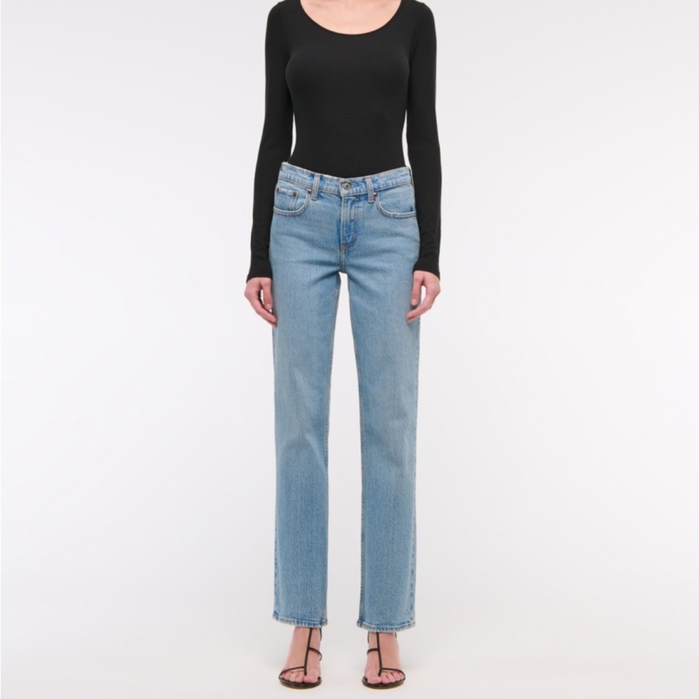 Abercrombie & Fitch Blue Straight Leg Jeans